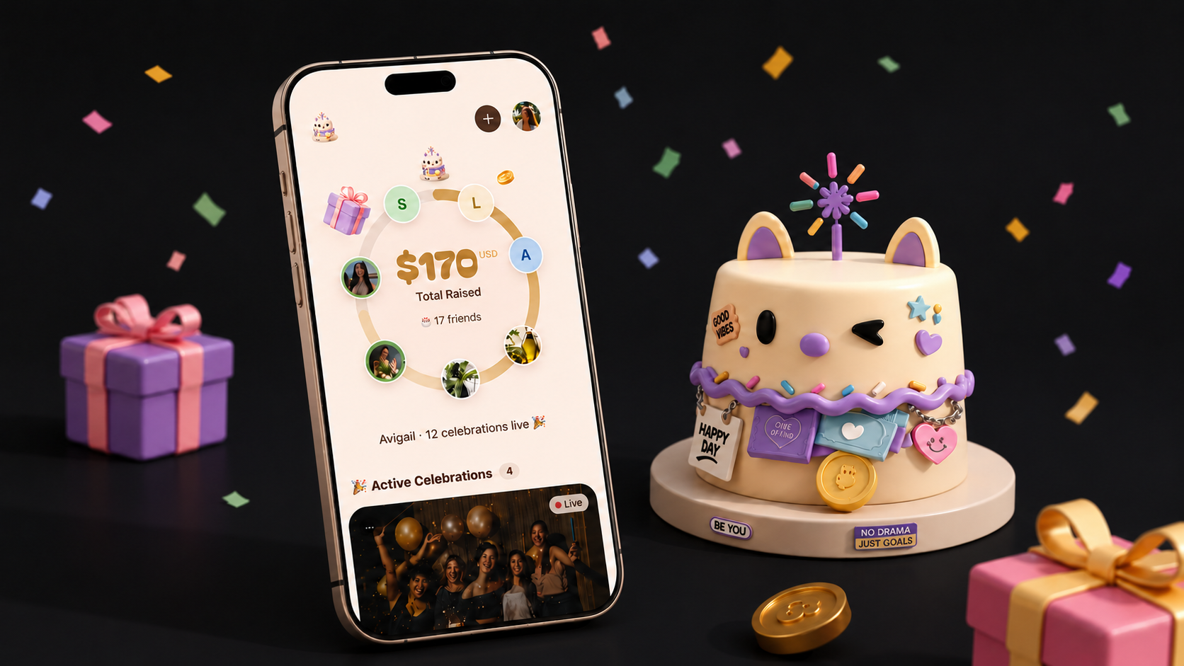 Cakely — the live AI celebration platform
