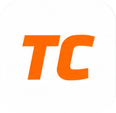 TownCup app icon — orange TC on white